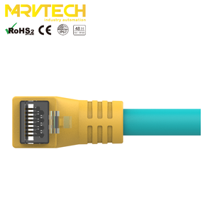 Cat5e/cat6 Ethernet <span class=keywords><strong>EZ</strong></span> щит правый разъем Anglfemale <span class=keywords><strong>RJ45</strong></span> с цепью сопротивления для промышленного ПК Marvtech 4/8 штырь - Product Image 2