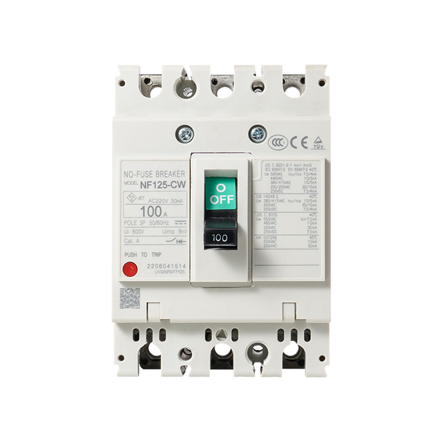 KINEE NF125-CW 3P 100A MCCB Molded Case Circuit Breaker 600V 25kA 50/60Hz No-Fuse Breaker Type