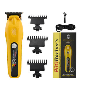 El Mejor Set de Cortapelos Profesional Inalámbrico para Hombre Máquina de Afeitar Recortadora Herramientas de Estilismo para Barbería - Product Image 6