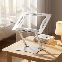 Support de lit pour ordinateur portable HYDUODUO à livraison rapide, support réglable pour ordinateur portable avec base rotative à 360°