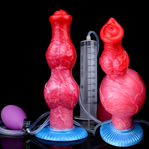 FAAK Large Ejaculation Dildo with <strong>Inflatable</strong> <strong>Anal</strong> Plug Big Knot Squirting Penis Adult Sex Toys for Men Women <strong>Anal</strong> - Product Image 3