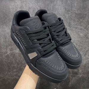 Chaussures de luxe de marques de créateurs, chaussures pour hommes et femmes, cuir véritable, baskets de marque célèbre pour hommes, baskets de skate - Product Image 1