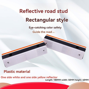 Delineador DE SEGURIDAD reflectante de ojos de gato de fabricante directo de fábrica amarillo y blanco para uso en carretera - Product Image 6