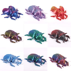 Vashine Jouet pour enfants imprimé en 3D, <span class=keywords><strong>Scarabée</strong></span> des déjections souple en cristal, Figurine d'action amusante pour collection d'enfants - Product Image 4