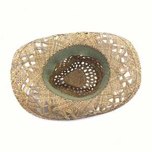 Sombrero de Vaquero con Plumas, Estilo Nuevo, Cómodo, Natural, Hueco, Sombrero Mexicano para las Cuatro Estaciones, Viajes, Fiestas, Deportes, Pesca, Negocios - Product Image 3