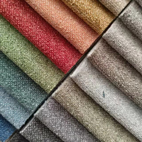 Tissu d'ameublement pour canapé en textile de maison personnalisé en gros, velours plat 280 g/m², tricoté en chaîne, polyester, tissu tissé pour textile de maison