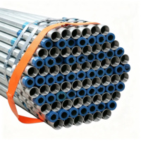 Tuyau en acier galvanisé GI rond 32 mm 0,8 mm pour serre, prix compétitif, tube en acier au carbone pour l'approvisionnement en eau et les structures de construction