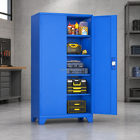 Armoire de rangement d'outils pour entrepôt industriel, OEM, grande capacité, armoire de garage en acier, étagères réglables, casier métallique renforcé