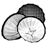Boîte à lumière parabolique profonde 60cm 70cm 90cm 120cm 150cm 180cm en PVC avec grille nid d'abeille pour équipement photographique