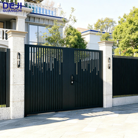Portail battant en aluminium pour maisons, idéal pour les entrées principales, allées et murs de clôture, en métal industriel d'extérieur, au meilleur prix