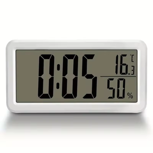 Orologio Sveglia Digitale LCD Personalizzato, Sottile e Intelligente, da Scrivania o da Parete con Display Temperatura/Umidità e Batteria - Product Image 1