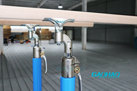 GAOHAO Barre parallèle de gymnastique professionnelle pour les compétitions avec cadre renforcé et rails en fibre de verre plaqués de bois