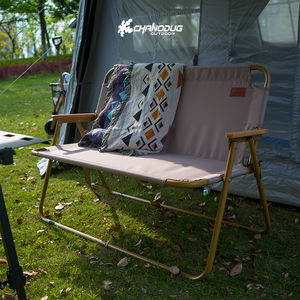 Sillas Kermit Plegables de Lona Oxford Engrosada para 2 Personas, Portátiles de Hierro para Camping y Playa, Respaldo de Ocio 2025 - Product Image 1