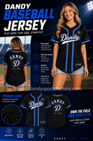 Maillot de baseball pas cher à sublimation, logo d'équipe personnalisé, pour équipe de danse, respirant, boutonné, manches courtes, plusieurs options de couleurs
