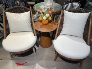 Fauteuil inclinable moderne en bambou simple, confortable, pour <span class=keywords><strong>balcon</strong></span>, avec <span class=keywords><strong>table</strong></span> et service à thé, pour usage extérieur, style chinois, sans assemblage - Product Image 4