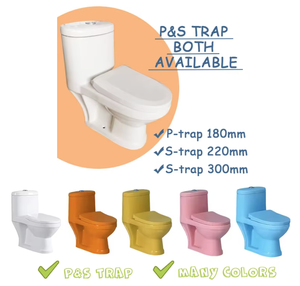 Toilette en céramique <span class=keywords><strong>pour</strong></span> enfants au design moderne, WC monobloc à double chasse <span class=keywords><strong>pour</strong></span> <span class=keywords><strong>la</strong></span> <span class=keywords><strong>maternelle</strong></span>, avec siphon en P ou en S - Product Image 2