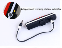 Feu arrière de vélo à 26 LED COB, rechargeable par USB, batterie 500mAh, 6 modes, feu d'avertissement arrière pour cyclisme, 40g, lampe de sécurité étanche pour vélo