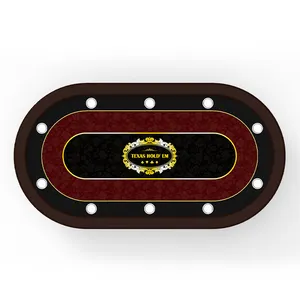 Изысканное светодиодное украшение YH, игровой Техасский стол для покера с подсветкой для покера