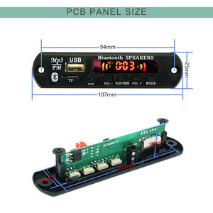 Kit de panneau sans fil avec écran numérique <span class=keywords><strong>pour</strong></span> décodeur de haut-parleur musical, lecteur MP3 de voiture 12V, <span class=keywords><strong>module</strong></span> USB - Product Image 5