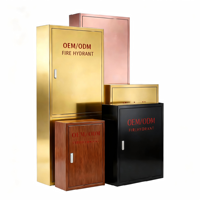 Armoire d'incendie en acier inoxydable OEM ODM, boîte décorative pour enrouleur de tuyau d'incendie avec plusieurs couleurs et tailles pour projets hôteliers