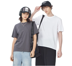 T-shirt pour homme en coton 100% coupe classique personnalisée, 180 grammes, t-shirts pour homme, t-shirt en coton à col rond surdimensionné pour homme - Product Image 1
