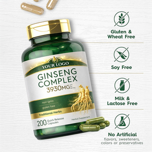 Complexe de <span class=keywords><strong>Ginseng</strong></span> 3930mg avec 4 types de <span class=keywords><strong>Ginseng</strong></span> et <span class=keywords><strong>Gelée</strong></span> <span class=keywords><strong>Royale</strong></span>, Soutien Immunitaire, Booster d'Énergie, Complément Alimentaire à Base de Plantes, 200 Capsules - Product Image 4