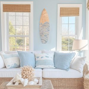 Lot <span class=keywords><strong>de</strong></span> 3 décorations murales en bois en forme <span class=keywords><strong>de</strong></span> planche <span class=keywords><strong>de</strong></span> <span class=keywords><strong>surf</strong></span>, ensemble d'art mural vague et plage, grande plaque décorative en bois en forme <span class=keywords><strong>de</strong></span> planche <span class=keywords><strong>de</strong></span> <span class=keywords><strong>surf</strong></span> pour décorations estivales tropicales - Product Image 5
