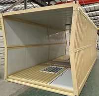 Maison préfabriquée pliable portable imperméable, empilable, isolée, insonorisée, mobile, préfabriquée