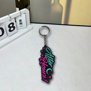 Wholesale <b>Custom</b> Soft Rubber Key Chain Silicone Keyring Plastic Pvc Key Holder Chain Personalised logo Fashion Pvc <b>Keychains</b> - Product Image 2