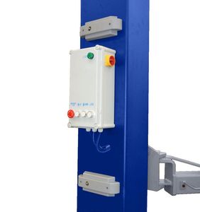 معدات جراج هيدروليكية رافع بعمودين ، مع جسر سفلي مع رافعة جسرية علوية متزامنة بواسطة كابلات فولاذية - Product Image 2