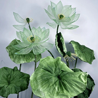Vente chaude Soie Lotus Fleurs Artificielles Groupe Pour Fenêtre Affichage De Mariage Décoration Fond Décoration De La Maison Photographie Props