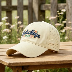 Casquette de baseball non structurée à 6 panneaux en nylon, séchage rapide, logo brodé - Product Image 3