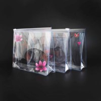 Super Promo Trousse de Voyage Personnalisée Maquillage/Toilette en Vinyle Transparent PVC EVA avec Fermeture Éclair Style Tendance