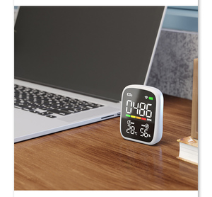 Desktop NDIR  CO2 Air Quality Meter Temperature Humidity with LED Screen Japan EU American