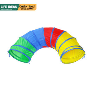 Hochwertiges Kinderspiel zeug Indoor Crawl Tube Sensorisches Spielzeug Sunshine Rainbow <span class=keywords><strong>Tunnel</strong></span> für Kinder - Product Image 3