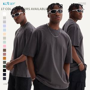 Camiseta personalizada de 240Gsm para hombre, Camiseta de algodón 100%, ropa de calle de calidad de lujo, camiseta de gran tamaño para hombre - Product Image 5