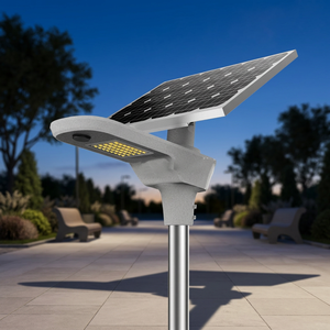ไฟถนนโซลาร์เซลล์ LED คุณภาพสูง ยี่ห้อ NGW สำหรับภายนอกอาคาร ตัวโคมสแตนเลส รับประกัน 10 ปี รุ่น LTSSL-20w/4m-Direct - Product Image 2
