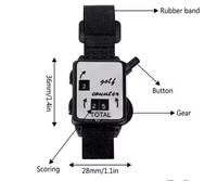 Bracelet de montre de compteur de score de golf durable Accessoires de dispositif de compteur de course de score de golf