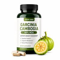 Complément Alimentaire Premium Garcinia Cambogia Rainwood en Capsules pour le Soutien à la Perte de Poids à Base de Plantes avec Extrait de HCA à 60%
