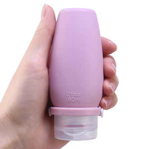 Bouteille de voyage en silicone anti-fuite personnalisée de 60/90 ml, ensemble de flacons cosmétiques de voyage en silicone - Product Image 2