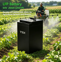 Batterie lithium rechargeable semi-solide TSX Power Custom 62V LiFePO4 20Ah, 1200 cycles, -20~50°C, électrique