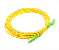 Cable de Fibra Óptica Monomodo G657 de Alta Precisión y Estabilidad, Conector SC, Revestimiento de PVC, Equipo de Banda Ancha para Sala de Telecomunicaciones