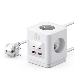 Cable de Extensión USB al por Mayor, Regleta de Alimentación con <span class=keywords><strong>4</strong></span> Tomas, 70W, Convertidor Doméstico Multifuncional, Cable Largo de Alta Calidad - Product Image 1