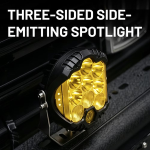 ไฟสปอร์ตไลท์ LED ขนาด 7 นิ้ว แบบสามด้าน 70W RGB ไฟทำงานเสริมสำหรับรถ SUV รถบรรทุก ATV UTV - Product Image 2