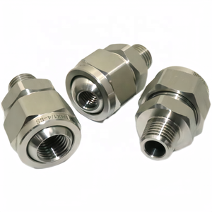 36275 lưu lượng lớn thép không gỉ bóng Doanh đầy đủ hình nón phẳng Fan phun vòi phun điều chỉnh bóng xoay Khớp nối vòi phun - Product Image 1