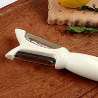 Keukenhulpjes 2-in-1 Dubbele Multifunctionele Handmatige Groentehakker Groentesnijder Aardappel Schiller met Antislip Handvat