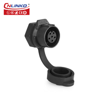 Connecteur d'aviation circulaire push-pull en plastique CNLINKO LP12 à 6 broches, IP68, mini taille, prise de signal mâle-femelle