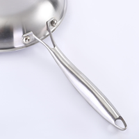 Ensemble de poêles en acier inoxydable de qualité supérieure, anti-rouille, avec répartition uniforme de la chaleur, design moderne pour la cuisson de steaks à la maison, vente en gros