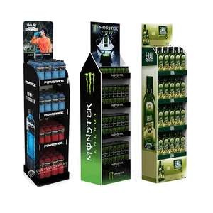 Cardboard Stand Paper Canned Drink Display Stand Corrugated Cardboard Rack Cardboard Display
