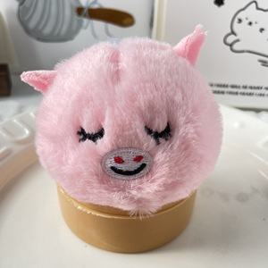 Plush Stretch Ball Little Monster <b>Doll</b> Plush Keychain Little Pig Monster Keychain Bag Charm Cute Figurine - Product Image 6